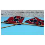 2 CONFEDERATE FLAGS