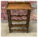 Wood wine rack table
