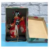 Tiny Japanese geisha girl doll 5