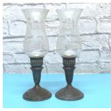 LG TOWLE STERLING WEIGHTED CANDLESTICKS