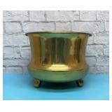 Large brass footed planter 10 x 12