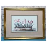 Jodi Genson tulip framed print