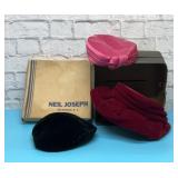 3 ladies vintage hats