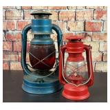 2 oil lanterns