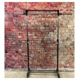 Rolling clothes rack