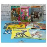 Kids VTG puzzles and books