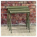 Patio nesting table set wrought iron