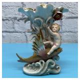 Ty ucagco cherub riding a flying fish vase