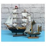 2 Model ships