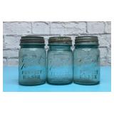 3 VTG Blue BALL JARS 5.5