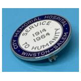 Nursing service pin Winston-Salem 1914-64