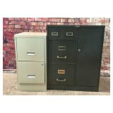 2 file cabinets/safe with combo & key