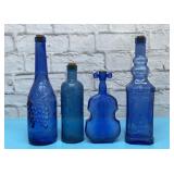 Cobalt blue bottle collection