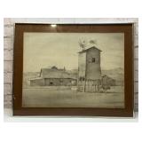 RAY GENE FRANKS FARM PRINT 28X22