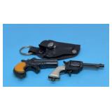 2 miniature toy, cap pistols