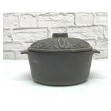 Old cast iron Dutch oven