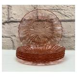 Pink anchor hocking, old café dishes