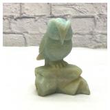 Natural jade crystal carved owl