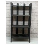 3-TIER BLACK BOOKSHELF
