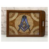 Masonic iridescent tray