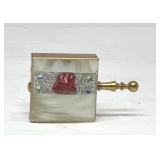 Ladies jeweled vintage purse ashtray