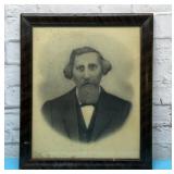 Antique framed portrait
