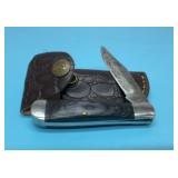 Custom-made pocket knife with sheath 3.5 