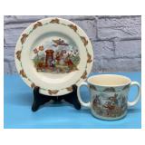 Royal Dalton Bunnykins plate, cup