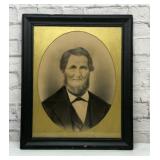 Antique framed gentleman portrait 19x23
