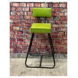 Cute vintage lime, green barstool