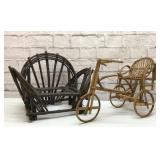 2 twig furniture plant stands