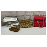 3 small clutch purses