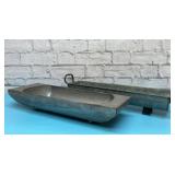 2 METAL TROUGH CONTAINERS 20