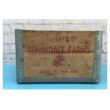 Sunnydale Farms milk crate