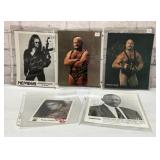 5 autographed Hollywood photos