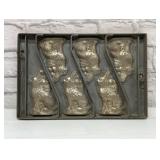 Antique cast chocolate rabbit, candy mold