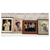 4 autographed photos