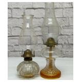 2 ANTIQUE OIL LAMPS 16