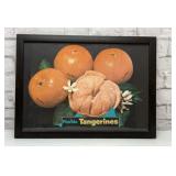 Framed Florida tangerine advertising