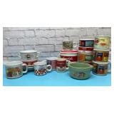 Assorted camel soup, bowls, crockpot