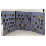 30 assorted buffalo nickels in a book