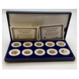 10 state quarters 24k, gold plated edition