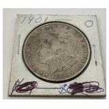 1901 O US Morgan silver dollar