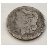 1887 O US Morgan silver dollar