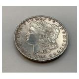 1890 US Morgan silver dollar