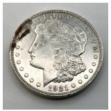 1921 D US Morgan Silver Dollar