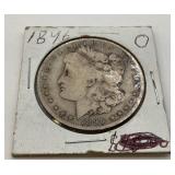 1896 O US Morgan silver dollar