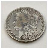 1879 US Morgan silver dollar