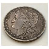 1879 US Morgan silver dollar