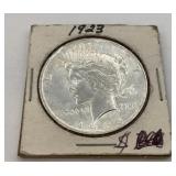 1923 US Silver Peace Dollar